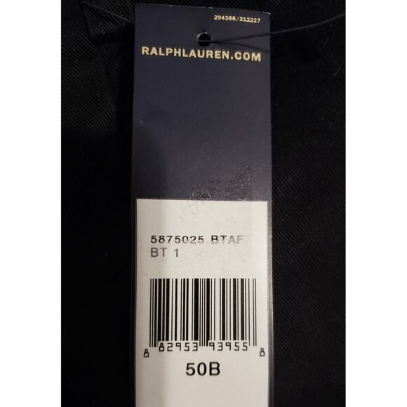 NEW Polo Ralph Lauren Tyler Shorts!  44 B (42)  Black  Pleated  9 Inch Inseam - Picture 3 of 4